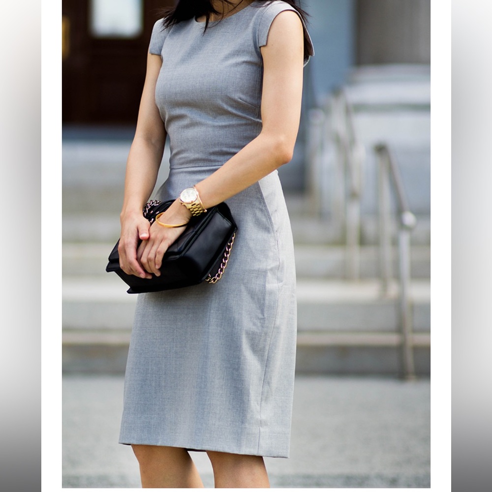 J.Cree Resume Dress, grey, size 0